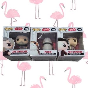 3 Funko Pop! Star Wars Figures